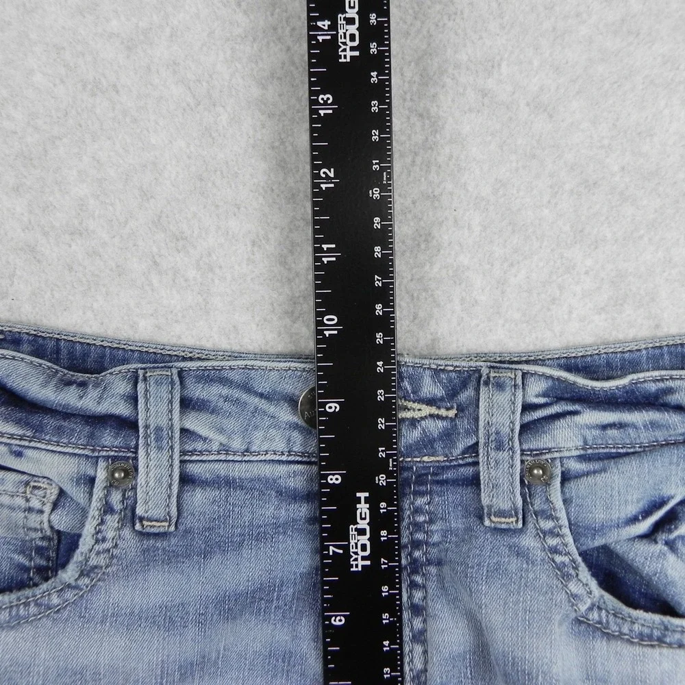 Silver Jeans‎ Womens 6/31 The Curvy High Slim Straight Stretch Flex Denim Blue